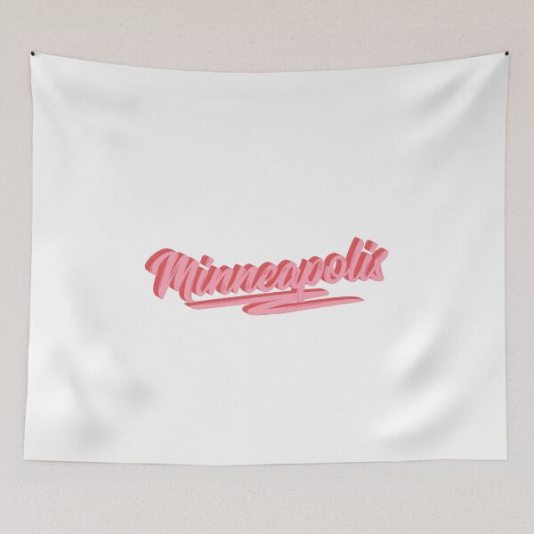 Item preview, Minneapolis Minnesota Pink Retro Text designed and sold by sydneyurban.