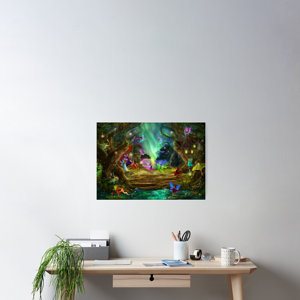 The Dancing Auroras Poster