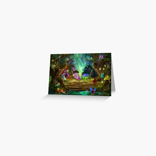 The Dancing Auroras Greeting Card