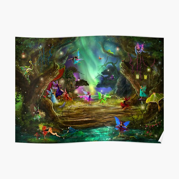 The Dancing Auroras Poster