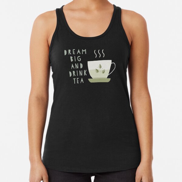 Tea Cup Leaf Teapot Womens Vest Tank Top Tea Lover