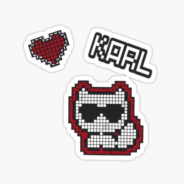 Choupette pixel Sticker