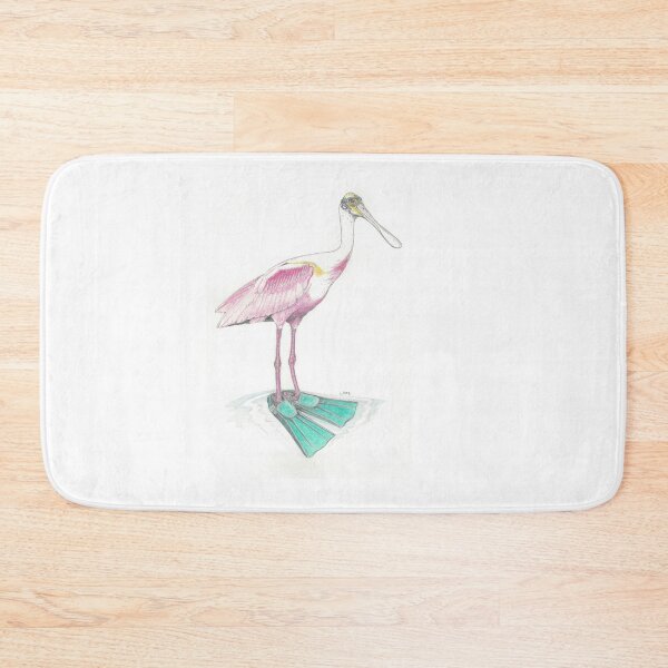 Item preview, spoonbill in swim fins designed and sold by JimsBirds.