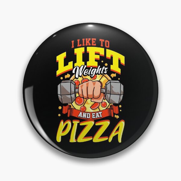 Artikelvorschau, Ich mag Gewichte heben und Pizza Bodybuilding essen entworfen und verkauft von perfectpresents.
