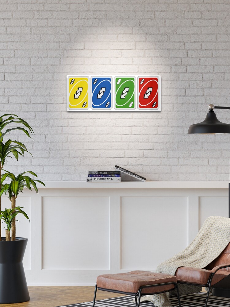 reverse uno cards in all colors Canvas Print for Sale by Ari Lask