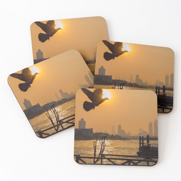 Item preview, Thailand. Chao Phraya River. Pigeon. Sunrise. designed and sold by vadim19.