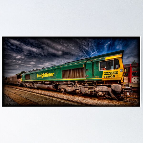 Item preview, Freightliner 66508, passing through Monkhill Station. designed and sold by Nigel Butterfield.