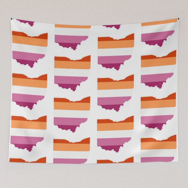 Item preview, Ohio Pride - Lesbian Flag designed and sold by haldoodles18.