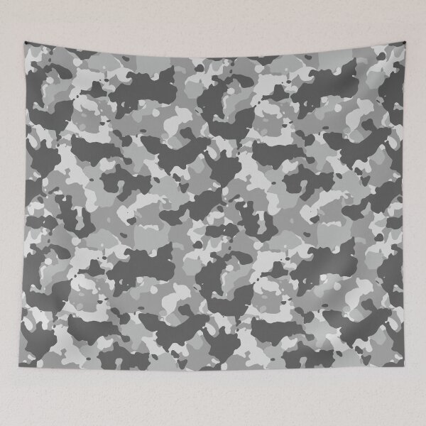Item preview, Camouflage Camo Army Air force Black White Grey designed and sold by ColorFlowArt.