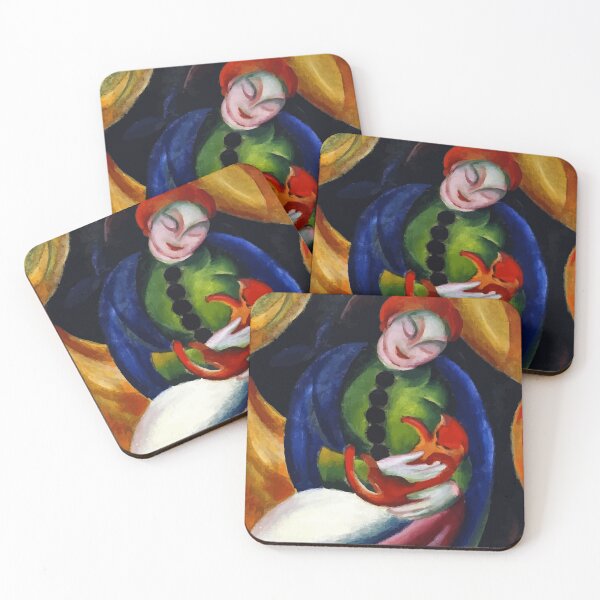 Item preview, Girl with Cat II by Franz Marc designed and sold by digitalvintage.