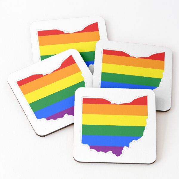 Item preview, Ohio Pride - Rainbow Flag designed and sold by haldoodles18.