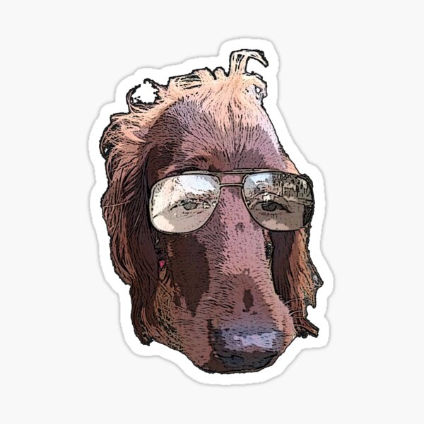 Nonchalant Dog Sticker