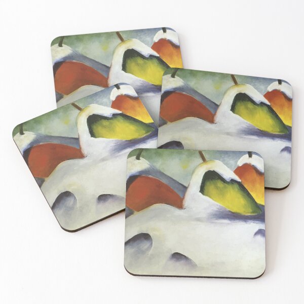 Item preview, 1911 Haystacks in the Snow by Franz Marc designed and sold by digitalvintage.