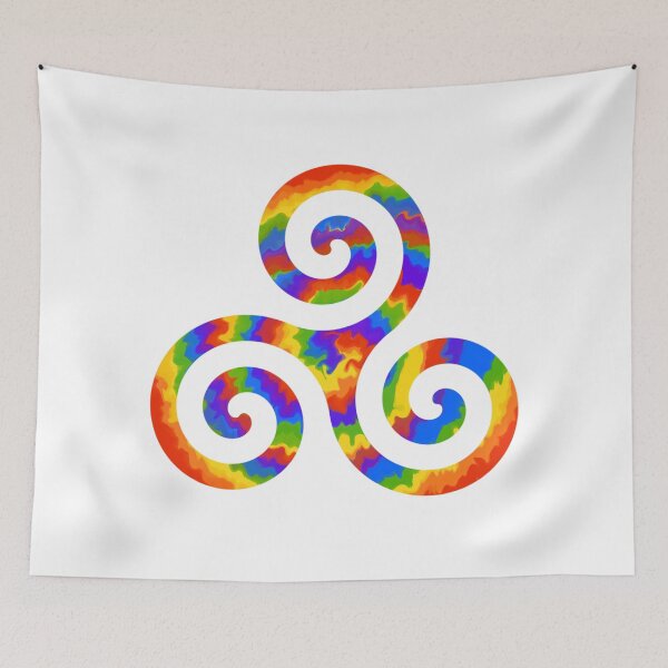 Item preview, Celtic Triskele Colorful Rainbow designed and sold by NYXFN.