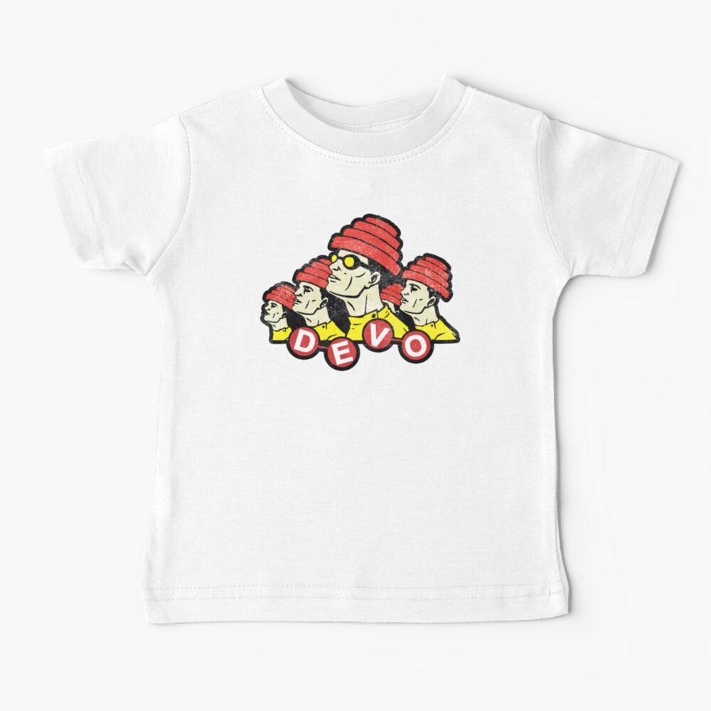 DEVO (white distressed design) Baby T-Shirt