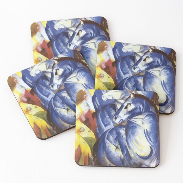 Item preview, 1913 The Tower of Blue Horses by Franz Marc designed and sold by digitalvintage.