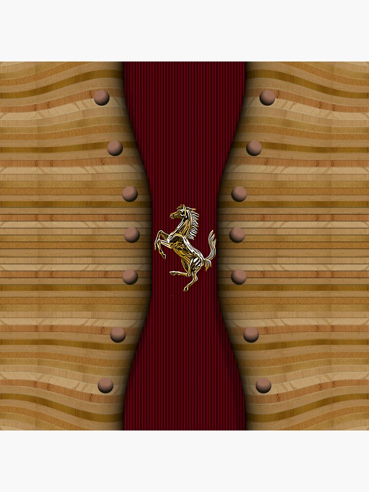 Thumbnail 3 of 3, Sticker, Wooden Prancing Horse (Natural) designed and sold by Vk91art.