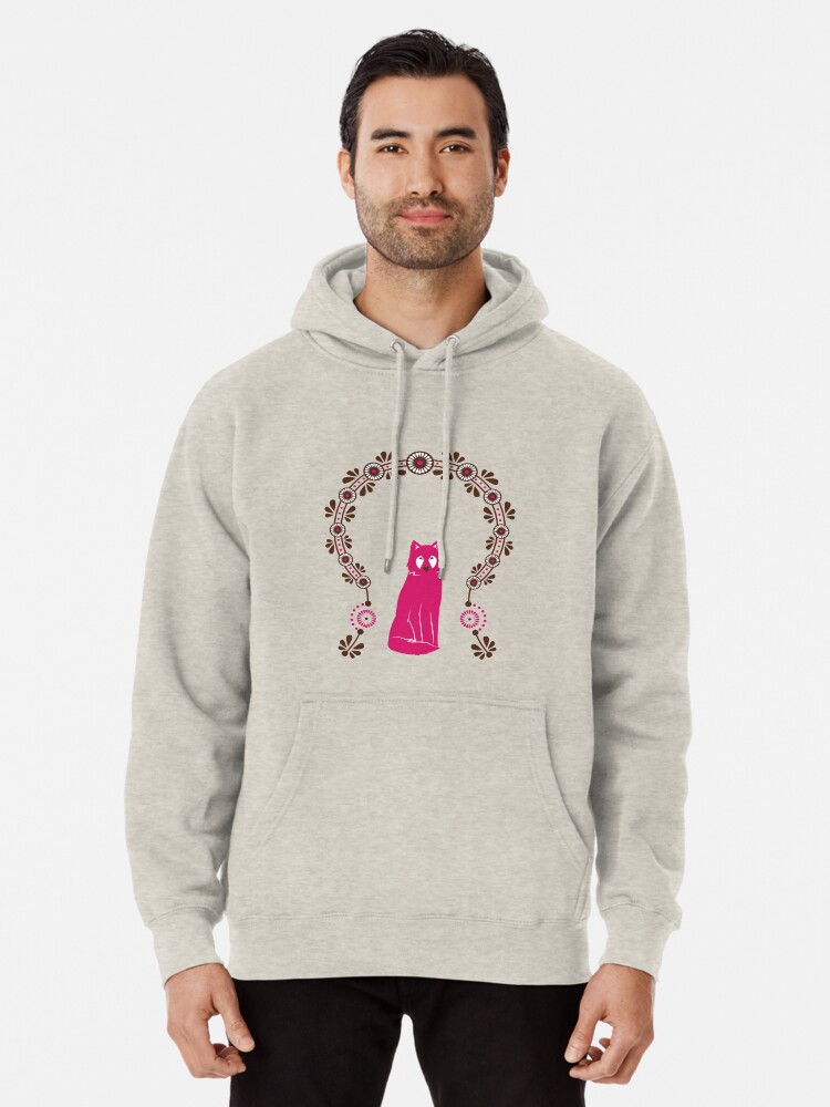 Alternate view of Folk Wolf Pullover Hoodie