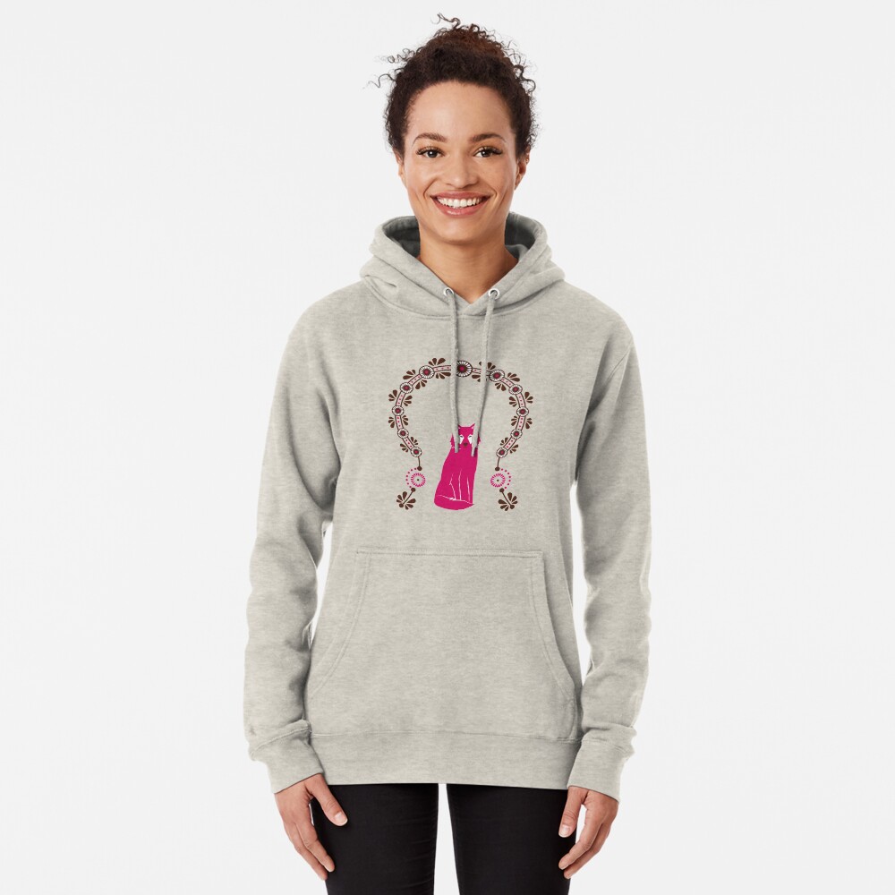 Folk Wolf Pullover Hoodie