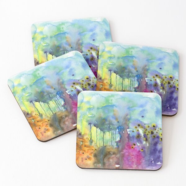 Item preview, Hidden Forest World watercolour painting, abstract designed and sold by Gifts With Nature.