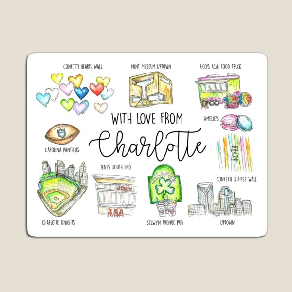 Aperçu de l'œuvre Charlotte, Caroline du Nord créée et vendue par sweetteadesigns.