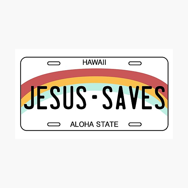 Jesus saves Photographic Print