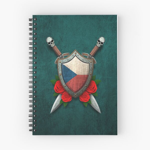 Item preview, Czech Flag on a Worn Shield and Crossed Swords designed and sold by JeffBartels.