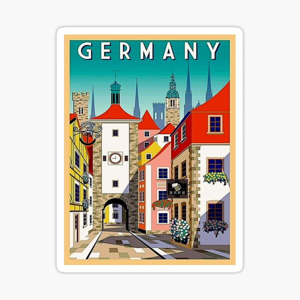 Artikel-Vorschau von DEUTSCHLAND: Vintage Reise- und Tourismusdruck, designt und verkauft von posterbobs.
