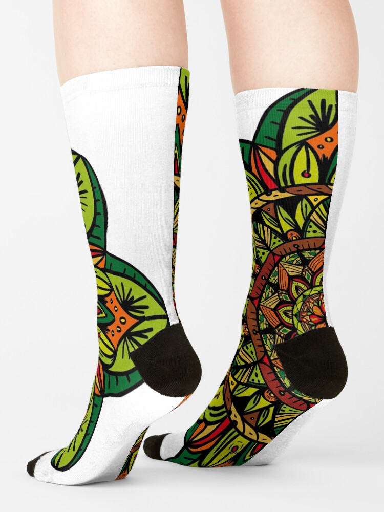 Vista alternativa de Calcetines Tropical Jungle Mandala