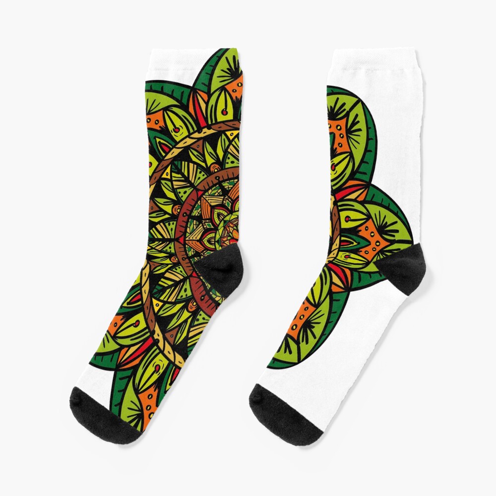 Tropical Jungle Mandala Calcetines