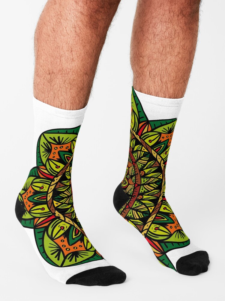 Vista alternativa de Calcetines Tropical Jungle Mandala