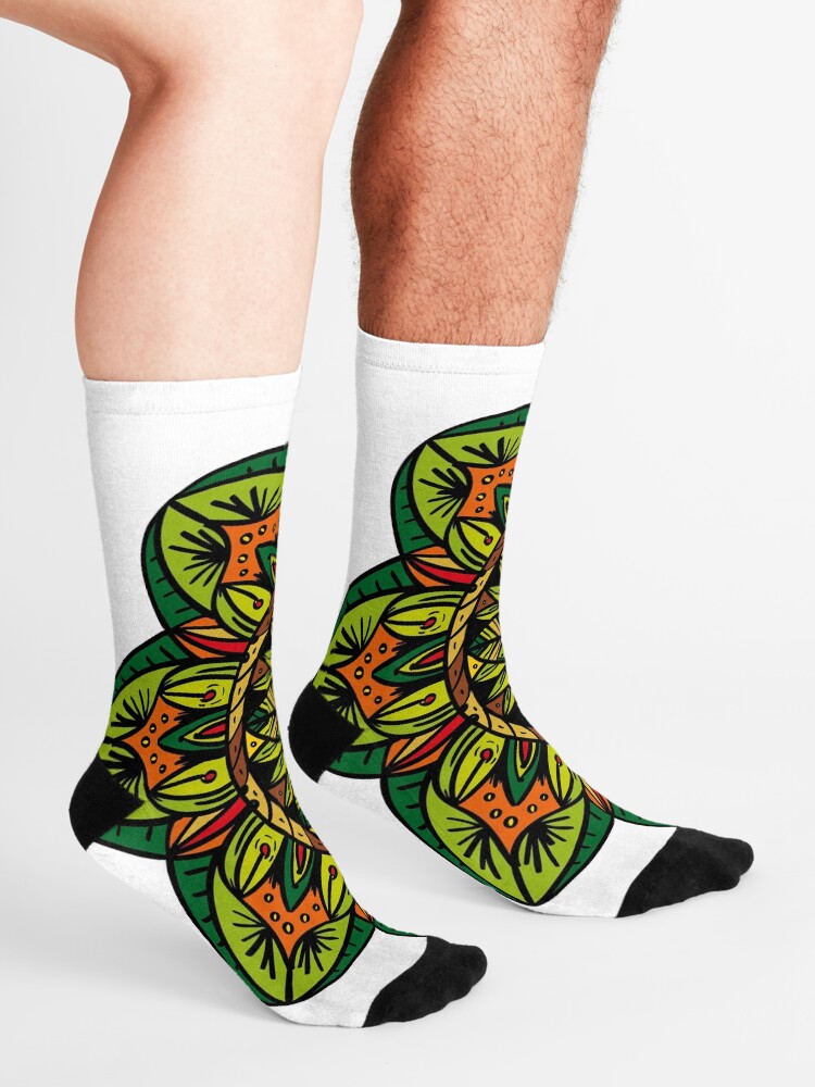 Vista alternativa de Calcetines Tropical Jungle Mandala