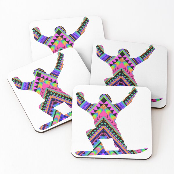 Item preview, Snowboarder Logo Artsy Design Colorful Sticker designed and sold by Mountainman420.