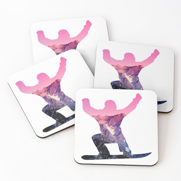 Item preview, Snowboarder Logo Mountain Background Pink Sticker designed and sold by Mountainman420.