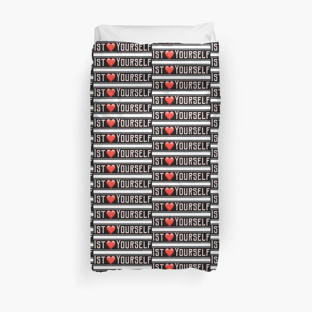 First Love Yourself Duvet Cover
