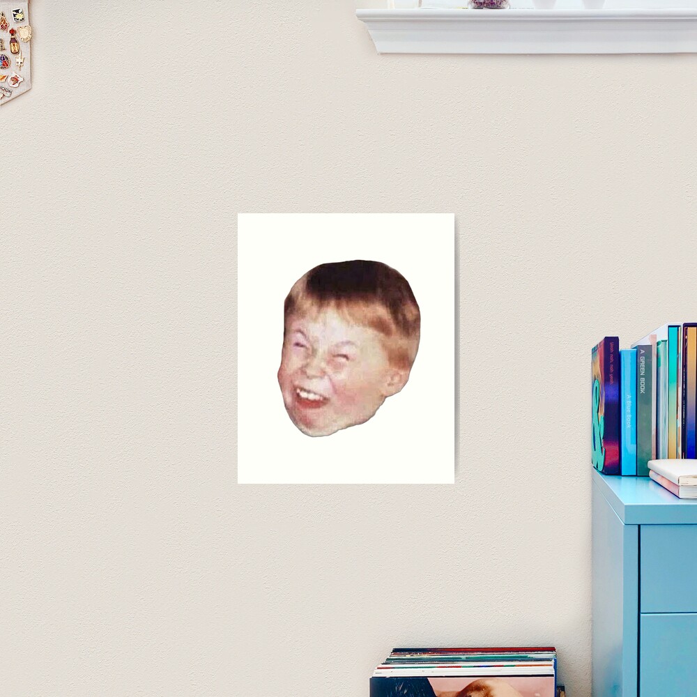 Little Kid Redhead Fat Laughing Mocking Funny Meme Face Classic | Poster