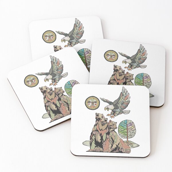 Item preview, Three Headed Bear and Eagle designed and sold by porter-mckeenn.