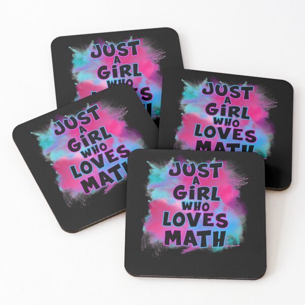 Item preview, Just A Girl Who Loves Math Gift for Math lovers designed and sold by Apoldi Shop.