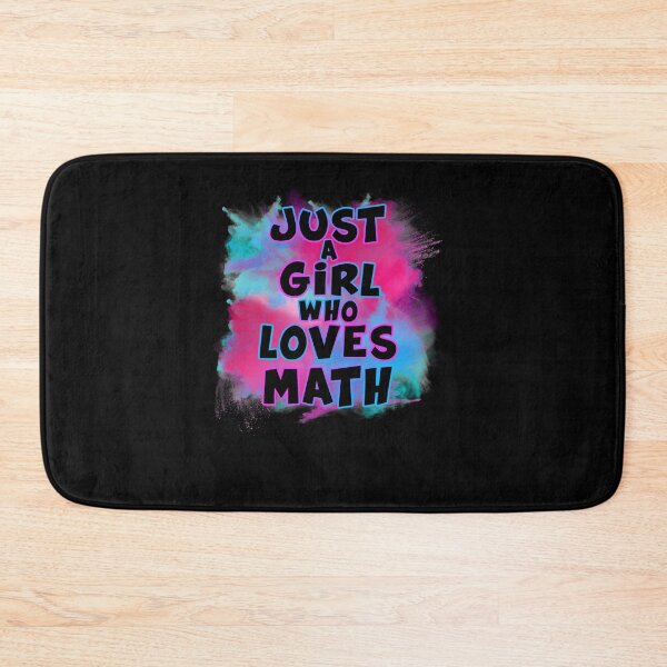 Item preview, Just A Girl Who Loves Math Gift for Math lovers designed and sold by Apoldi Shop.