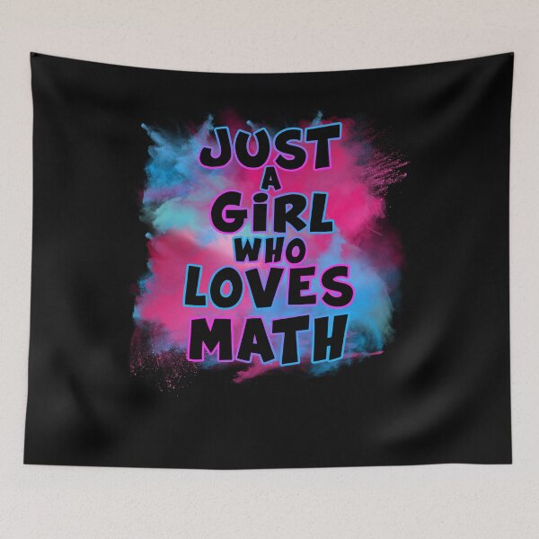 Item preview, Just A Girl Who Loves Math Gift for Math lovers designed and sold by Apoldi Shop.