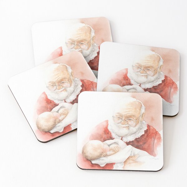 Item preview, Santa holding the Baby Jesus designed and sold by chelseaargyle.