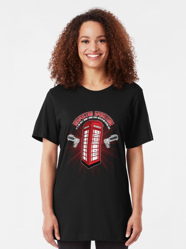 Alternate view of Inspector Spacetime Slim Fit T-Shirt