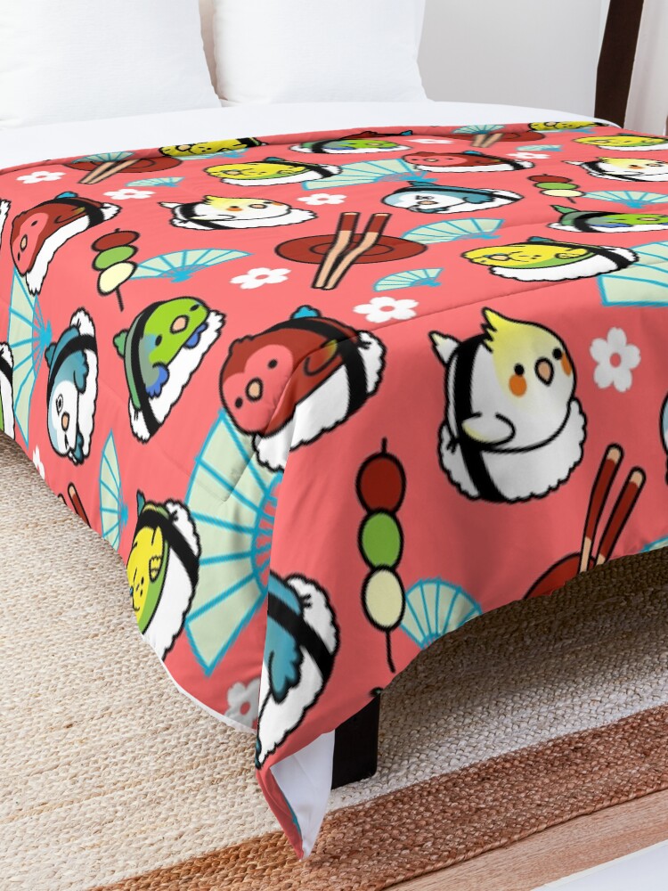 Alternate view of Sushi Time with Cody the Lovebird & Friends Comforter
