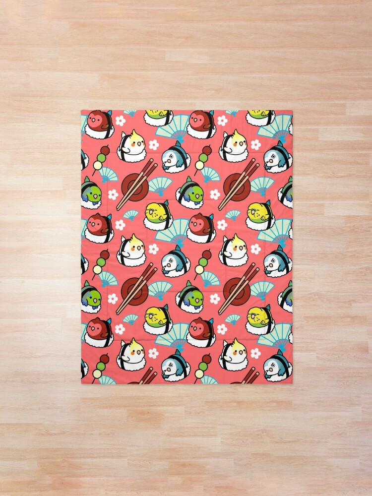Alternate view of Sushi Time with Cody the Lovebird & Friends Comforter