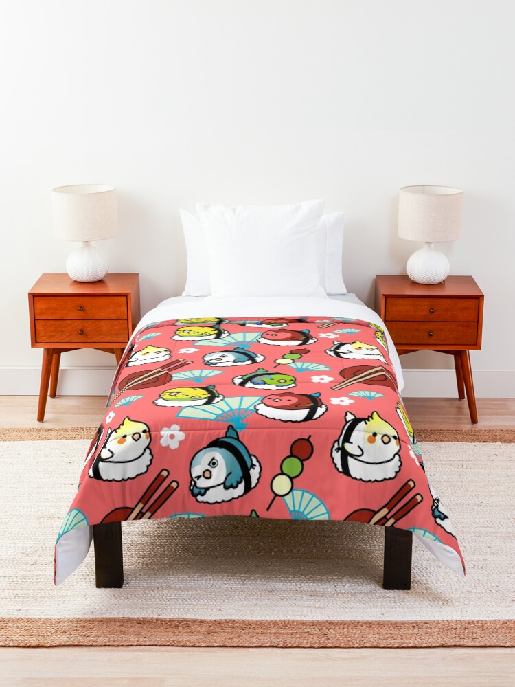 Alternate view of Sushi Time with Cody the Lovebird & Friends Comforter