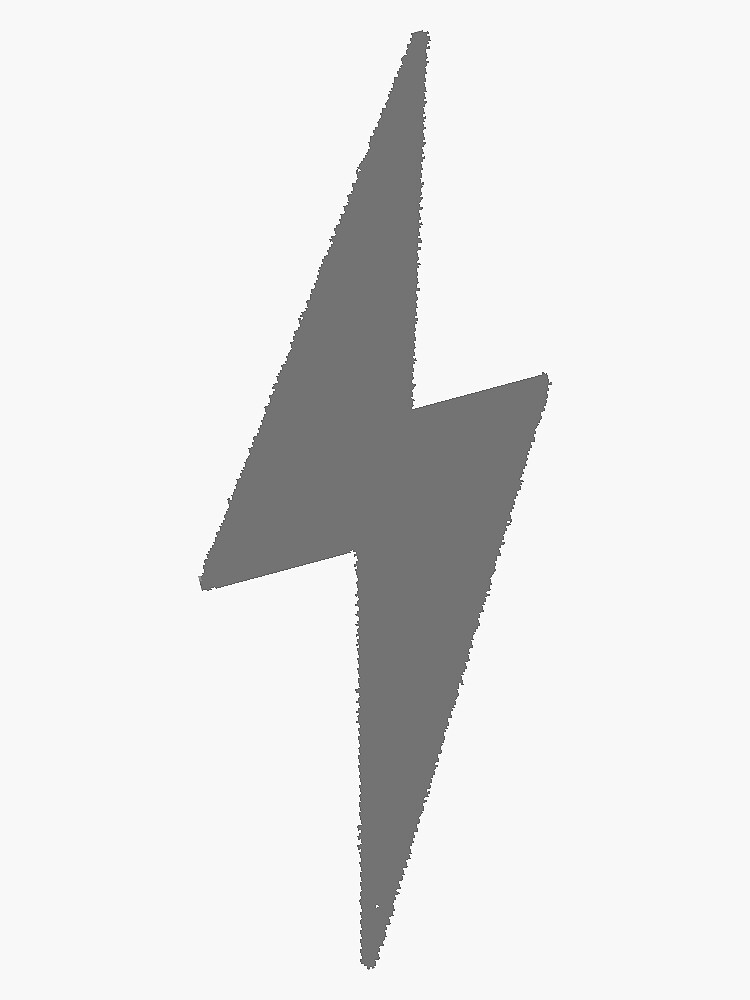 "Grey lightning bolt" Sticker for Sale by PaisleyF1 Redbubble