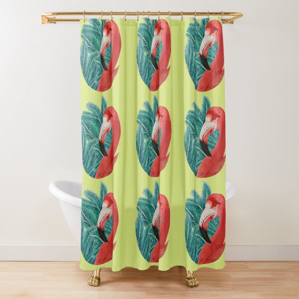 Tropical Flamingoo Shower Curtain