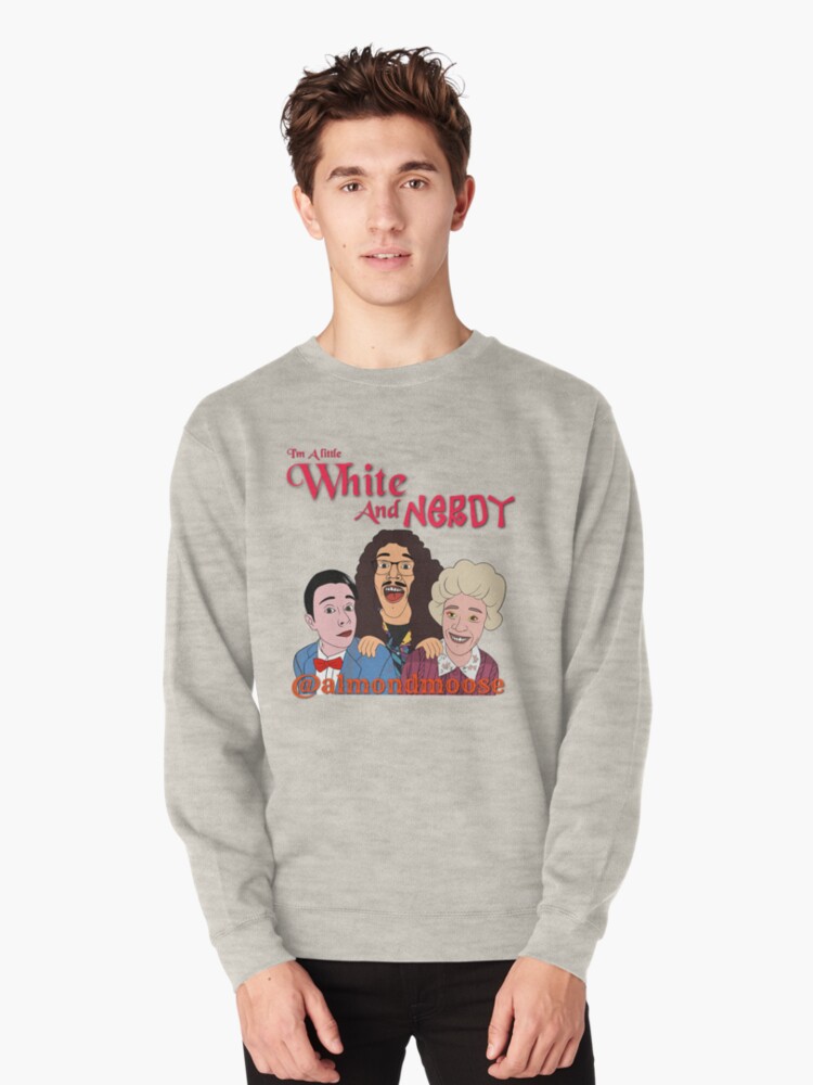 white and nerdy sweatshirt