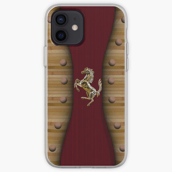 Wooden Prancing Horse (Natural) iPhone Soft Case