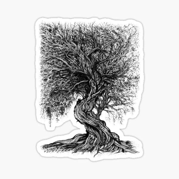 Branches – Ink Tree Illustration Sticker